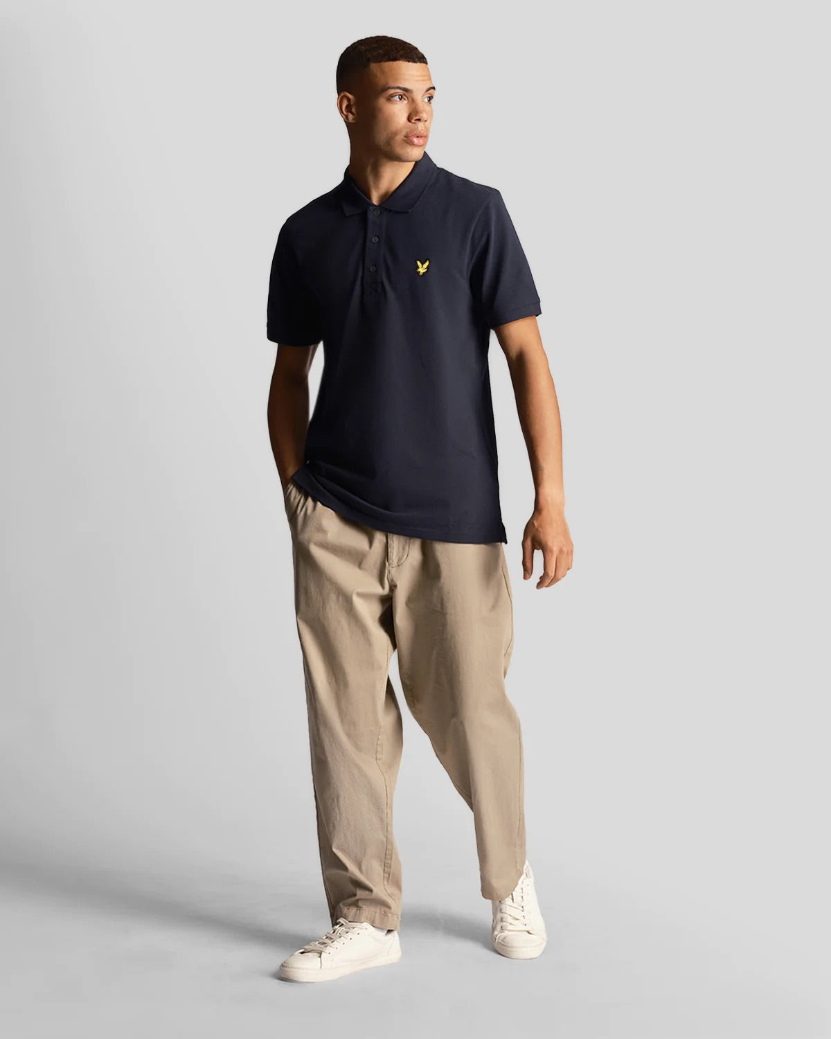 Plain Polo Shirt Navy