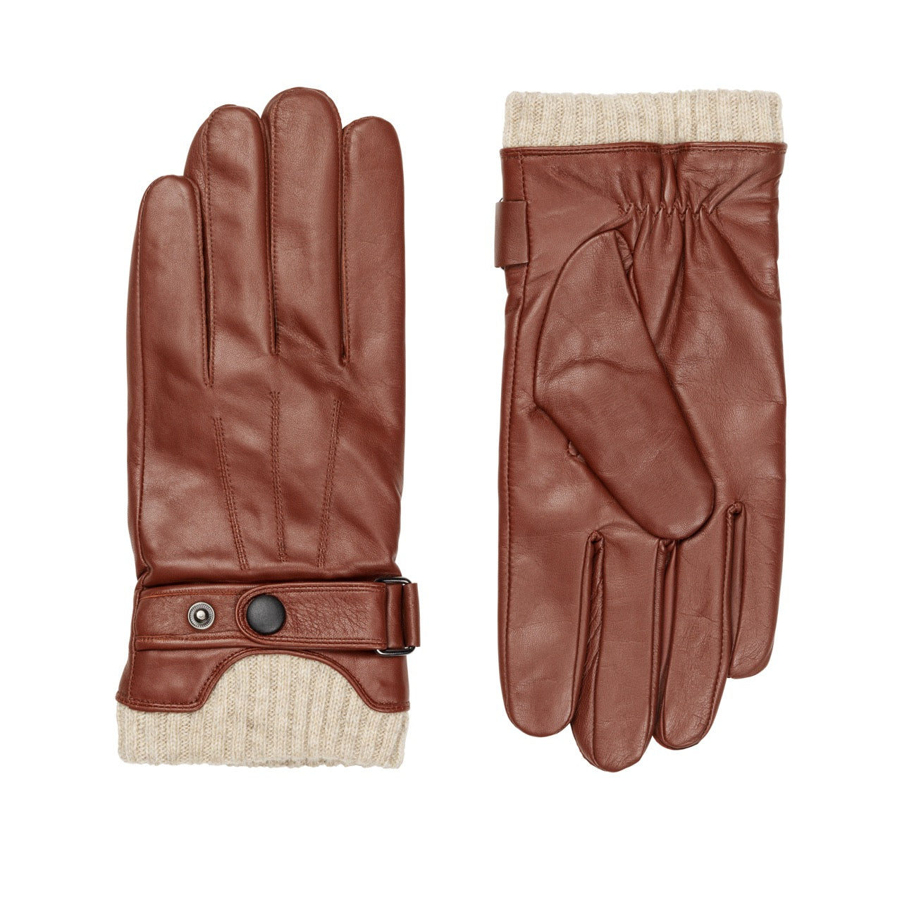 Glove Ralph Leather hanske Chestnut