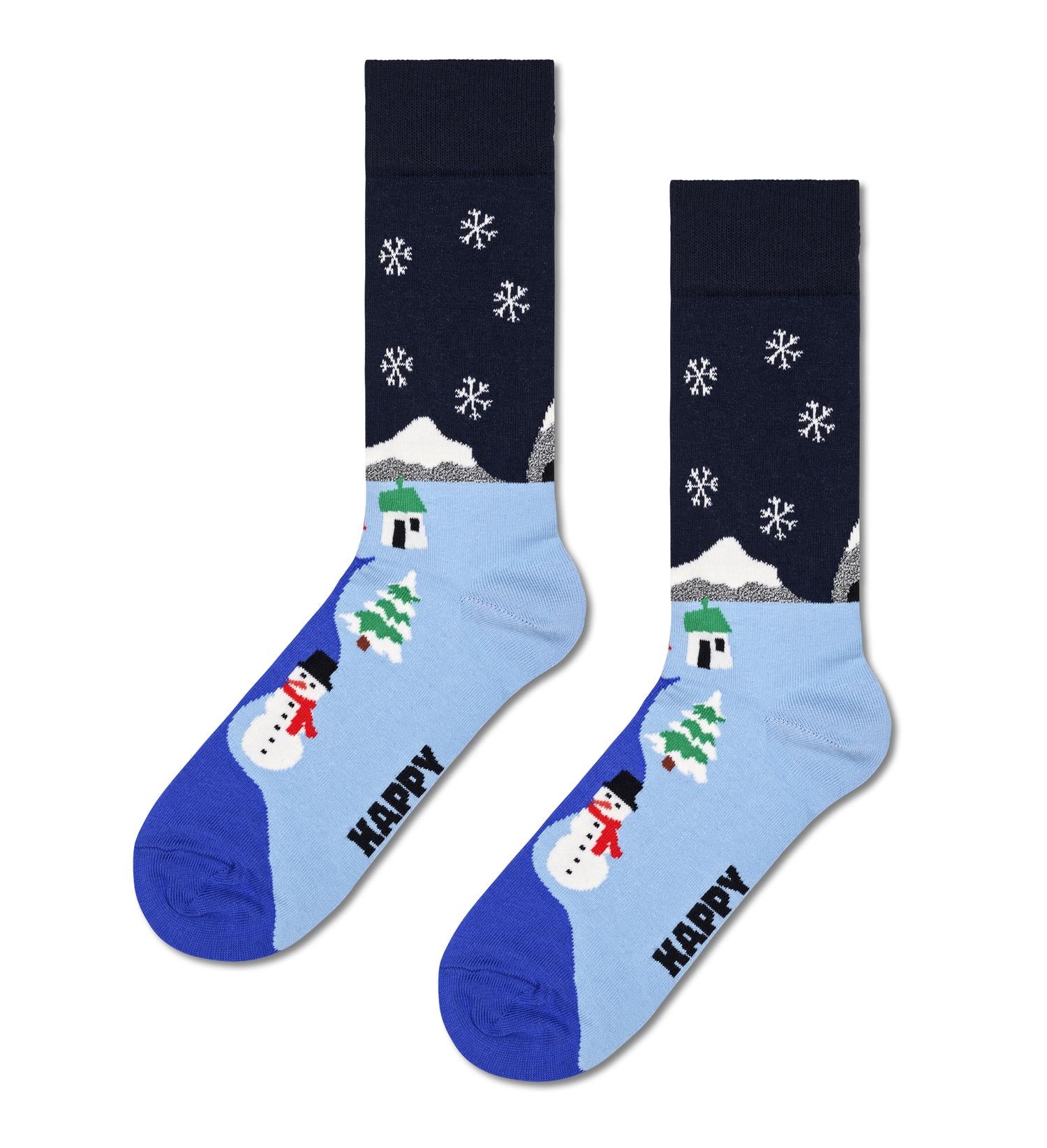 3-Pack Snowman Socks Gift Set str 41-46 Navy