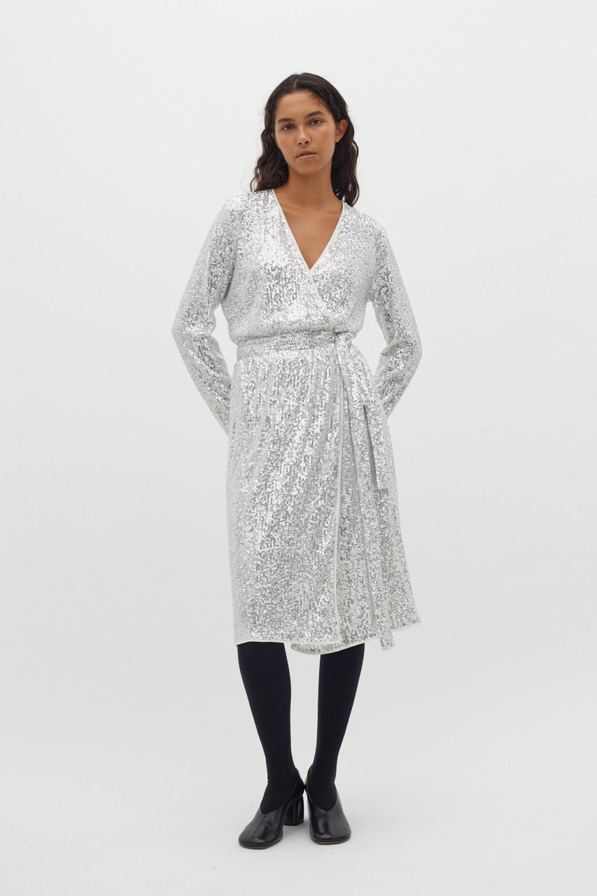 JarjarIW Wrap dress Silver