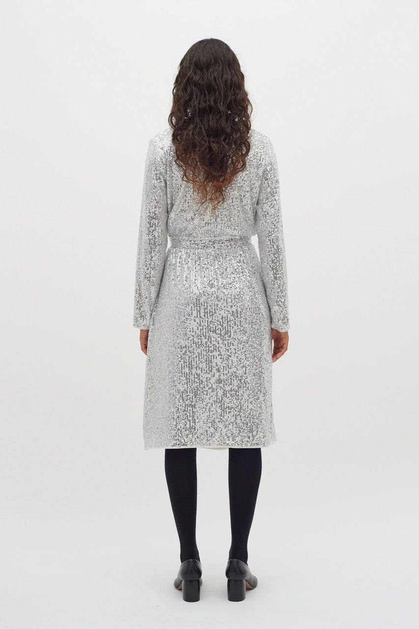 JarjarIW Wrap dress Silver