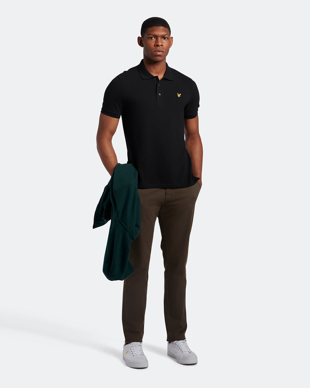 Plain Polo Shirt Jet Black