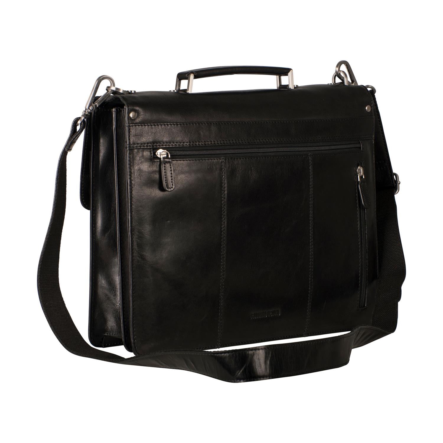 Cambridge Briefcase 2 Compartments Black