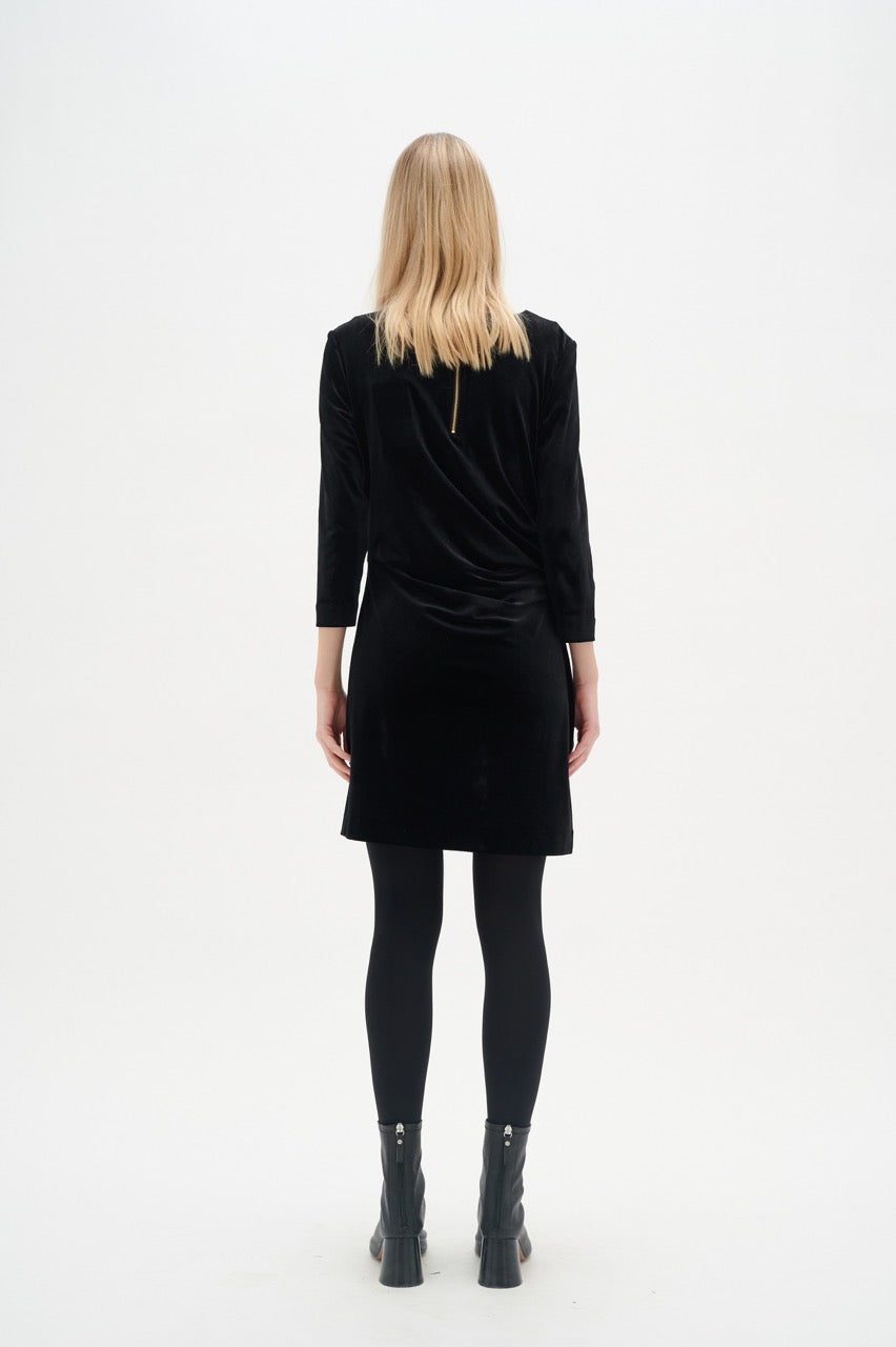 NisasIW Short Dress Black