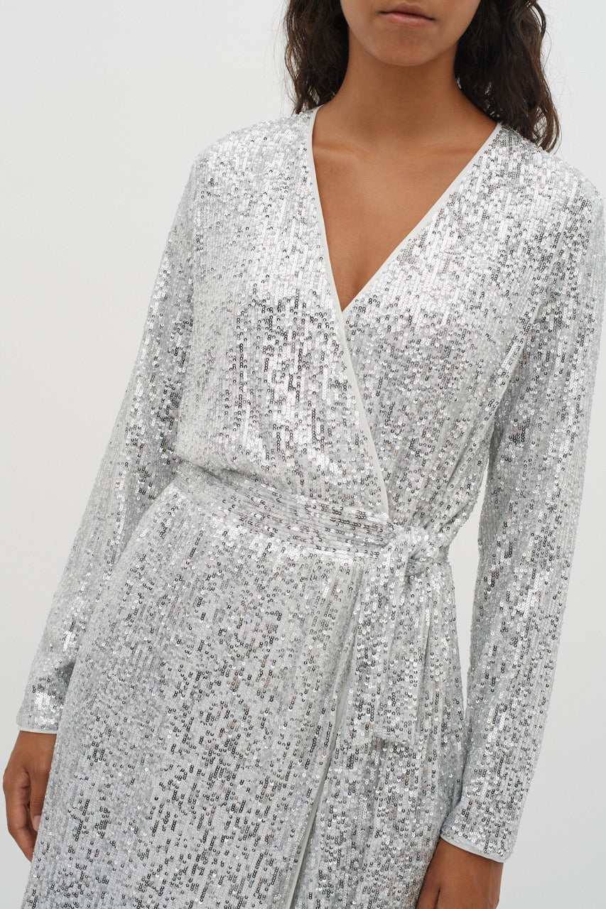 JarjarIW Wrap dress Silver