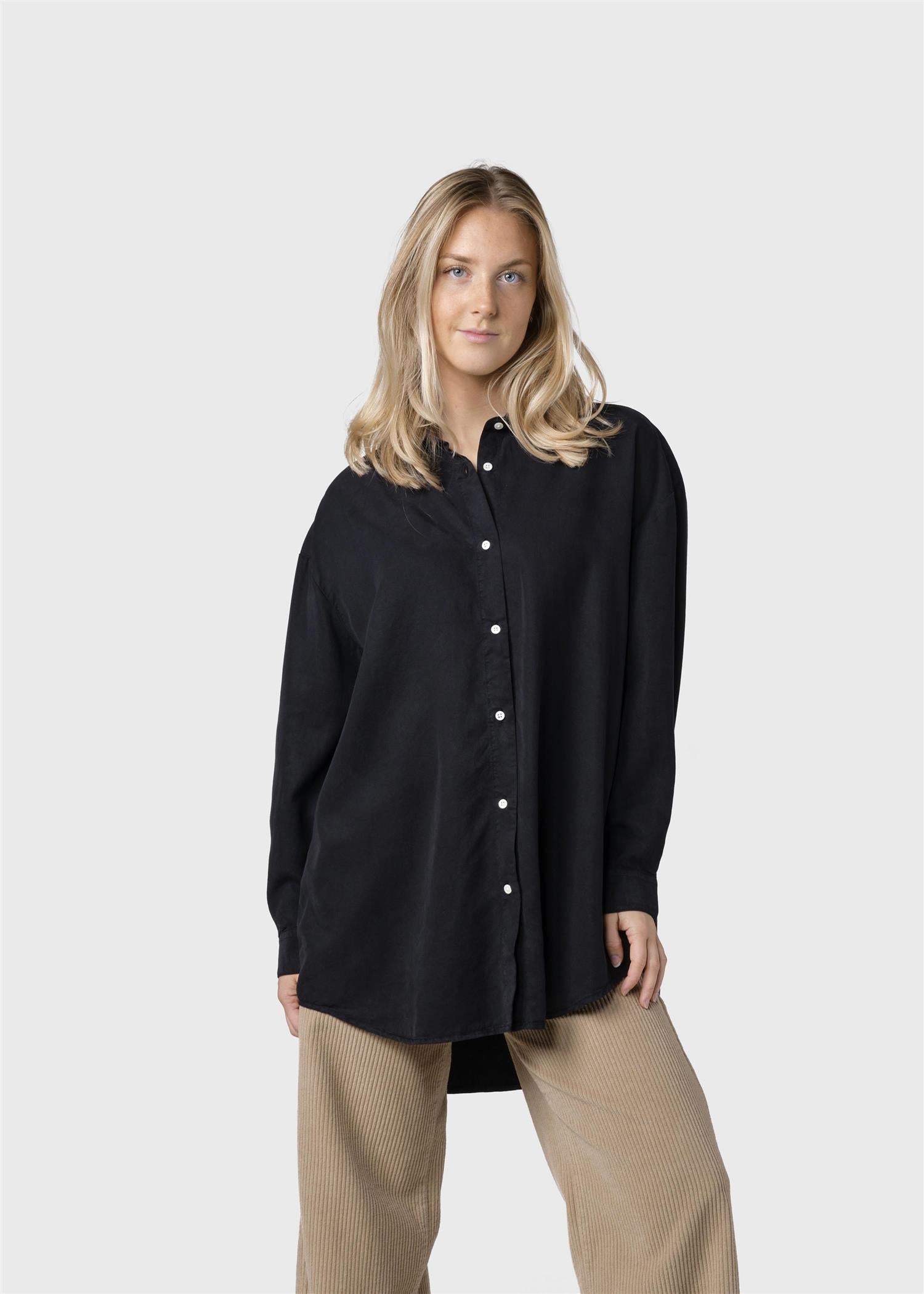 Ofelia lyocell shirt Black