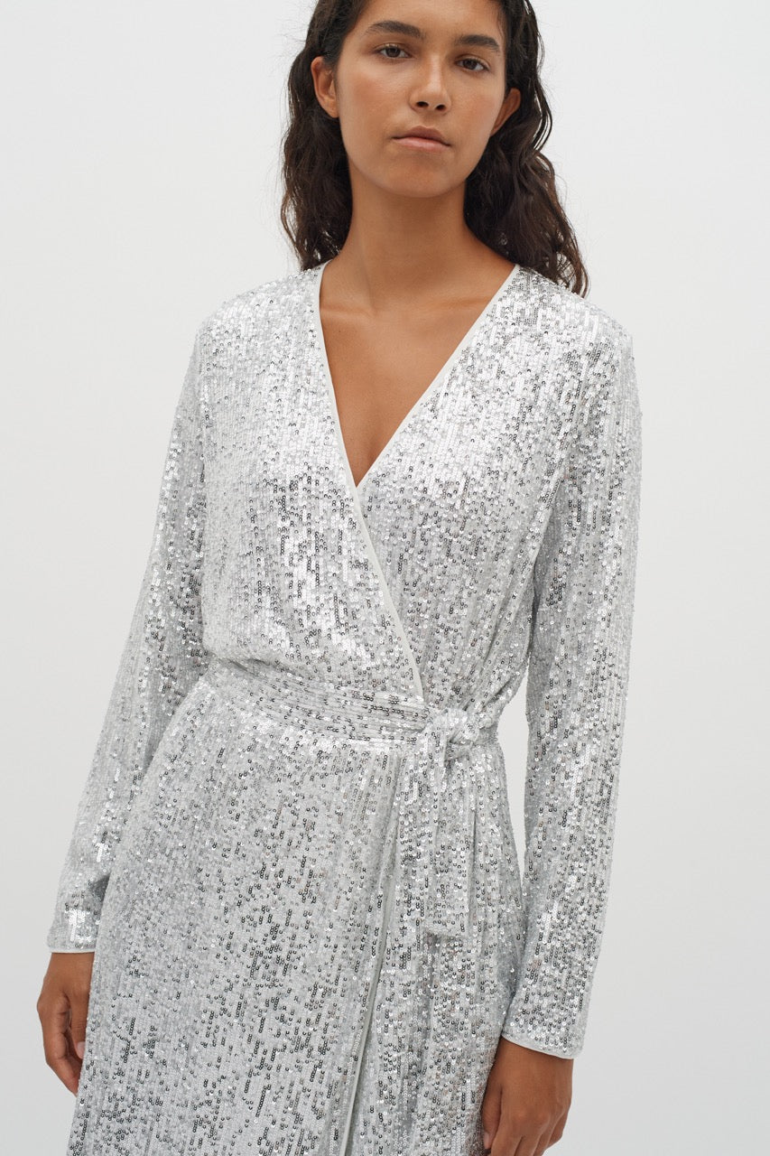 JarjarIW Wrap dress Silver