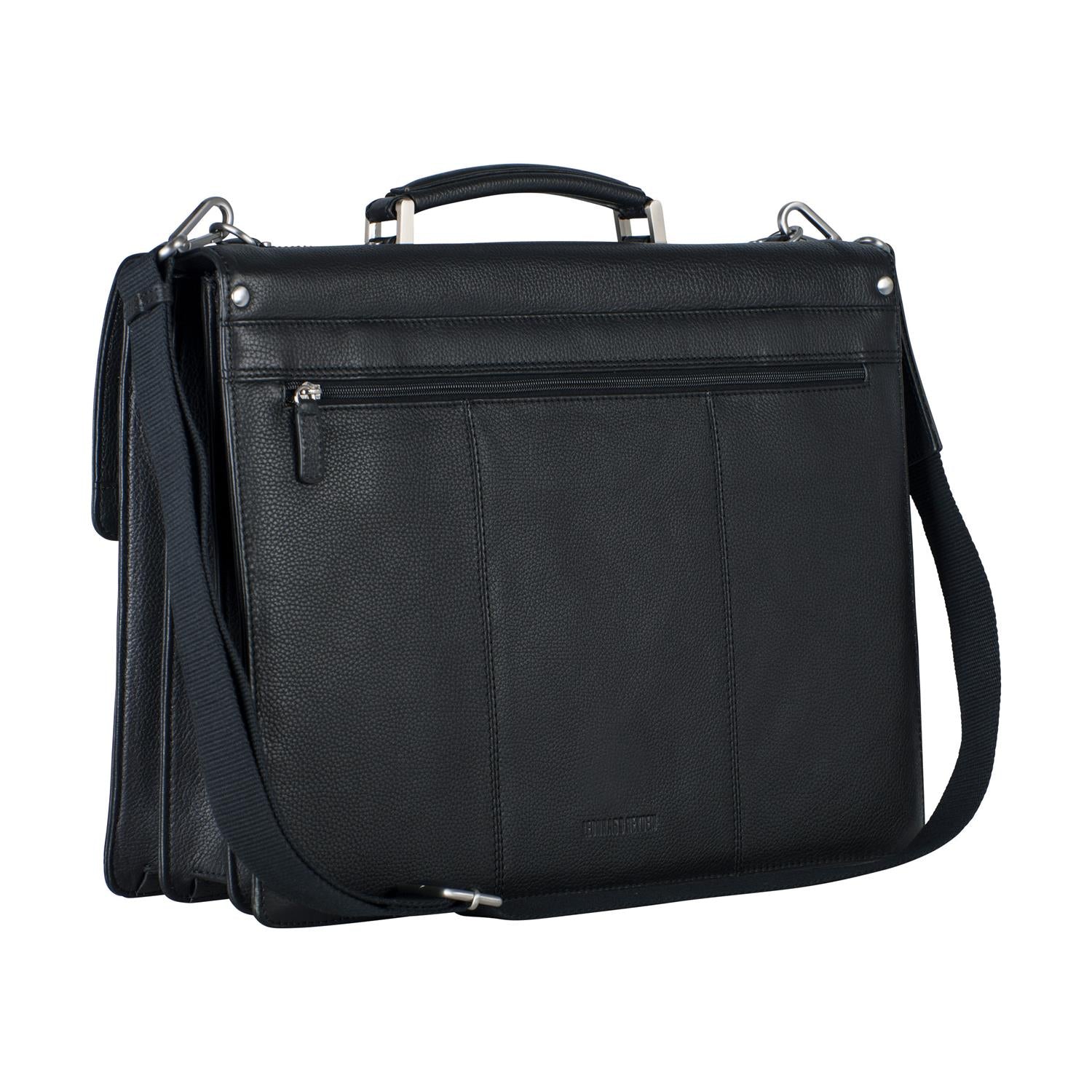 Berlin Briefscase 3 Compartments Black