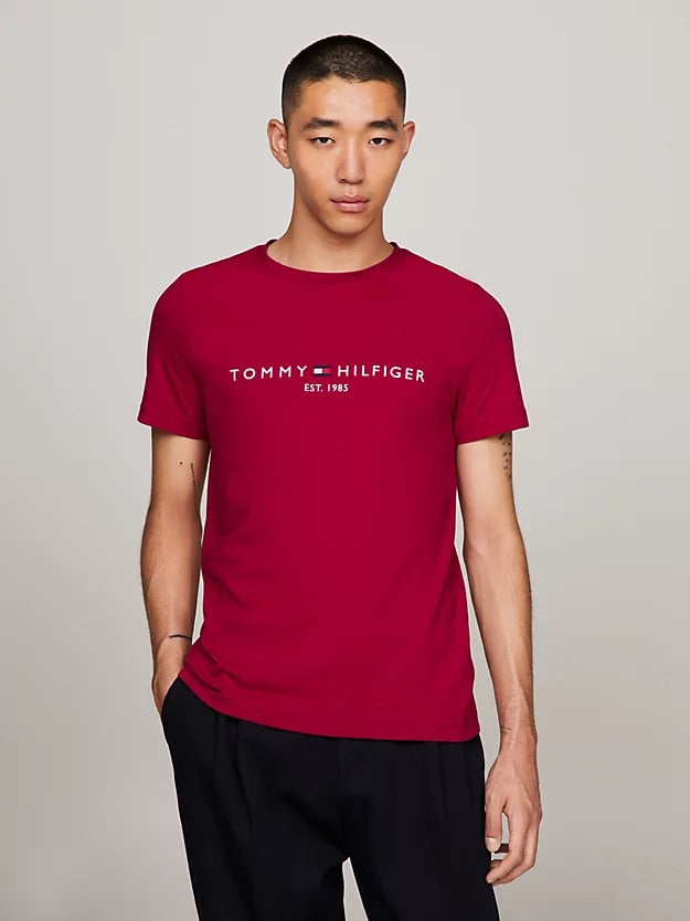 TOMMY LOGO TEE Royal Berry