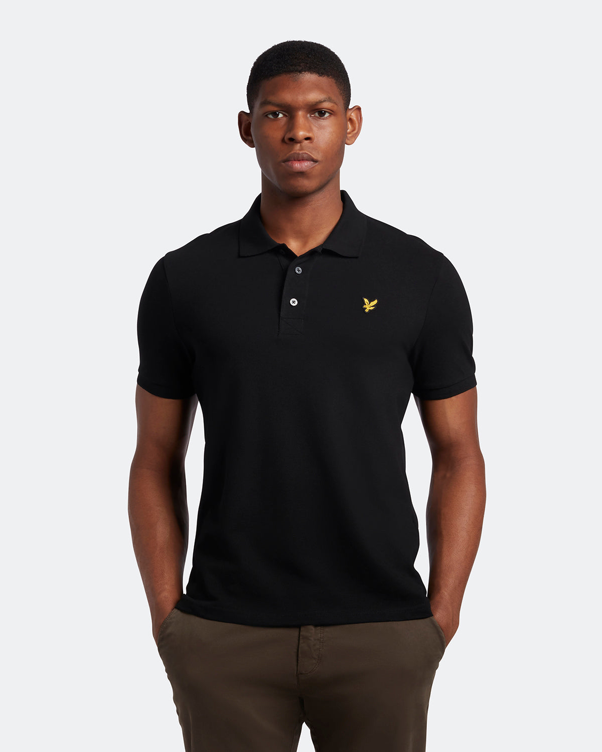 Plain Polo Shirt Jet Black