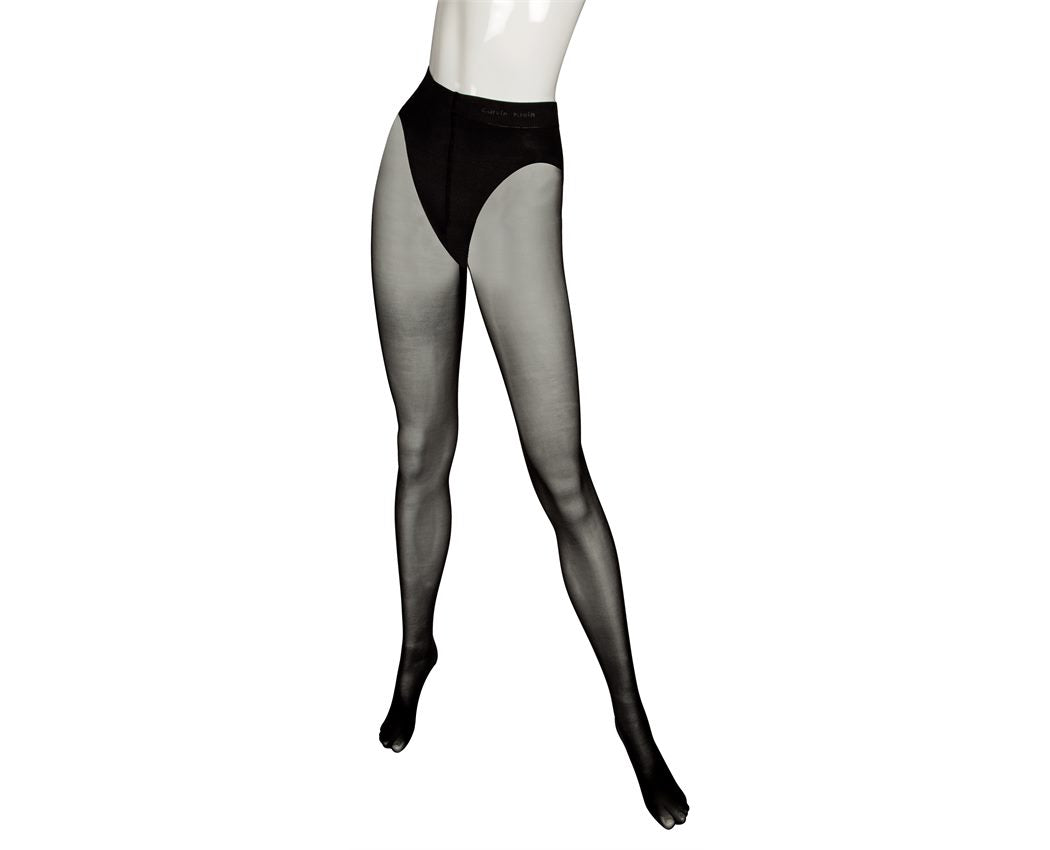 CK ULTRA FIT FRENCH CUT TIGHTS 40 DEN Black