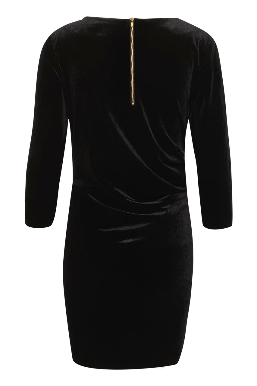 NisasIW Short Dress Black