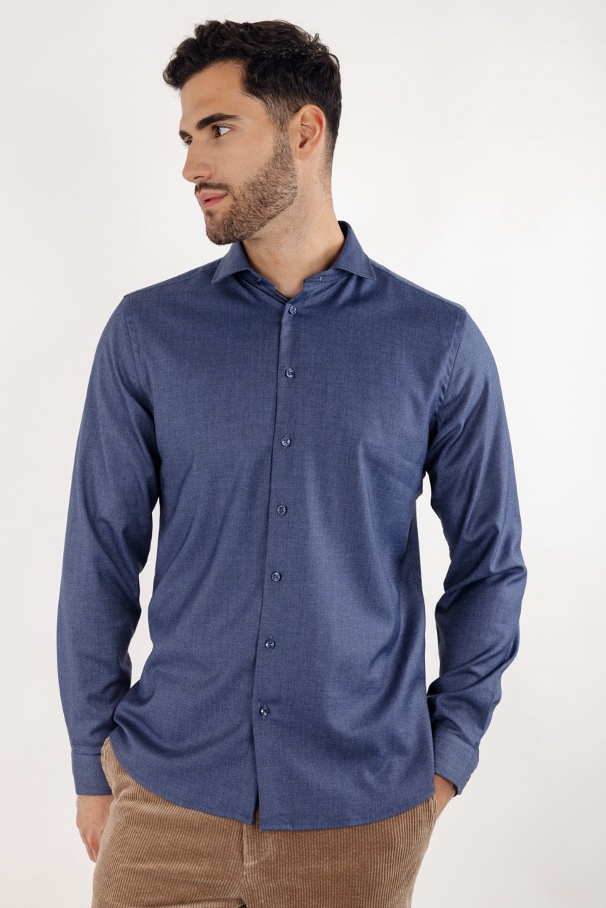 Brimi Shirt Dark Blue Melange