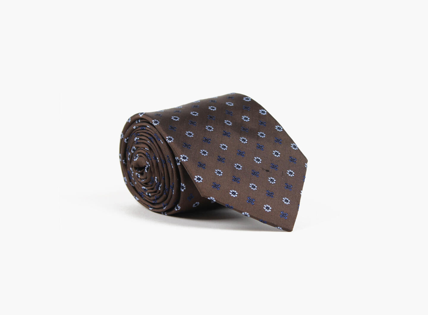 Montecrist Woven tie 7,6 cm Brun