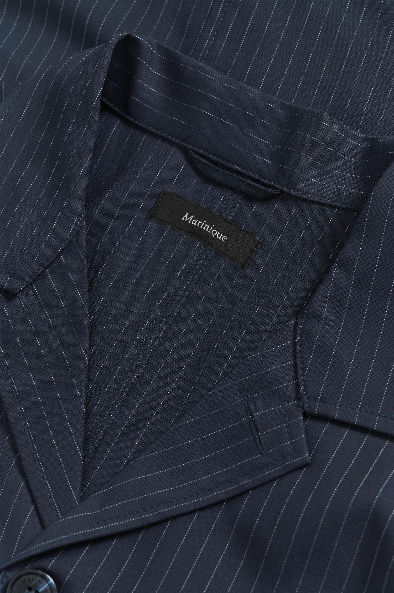 Malanden V Navy Pinstripe