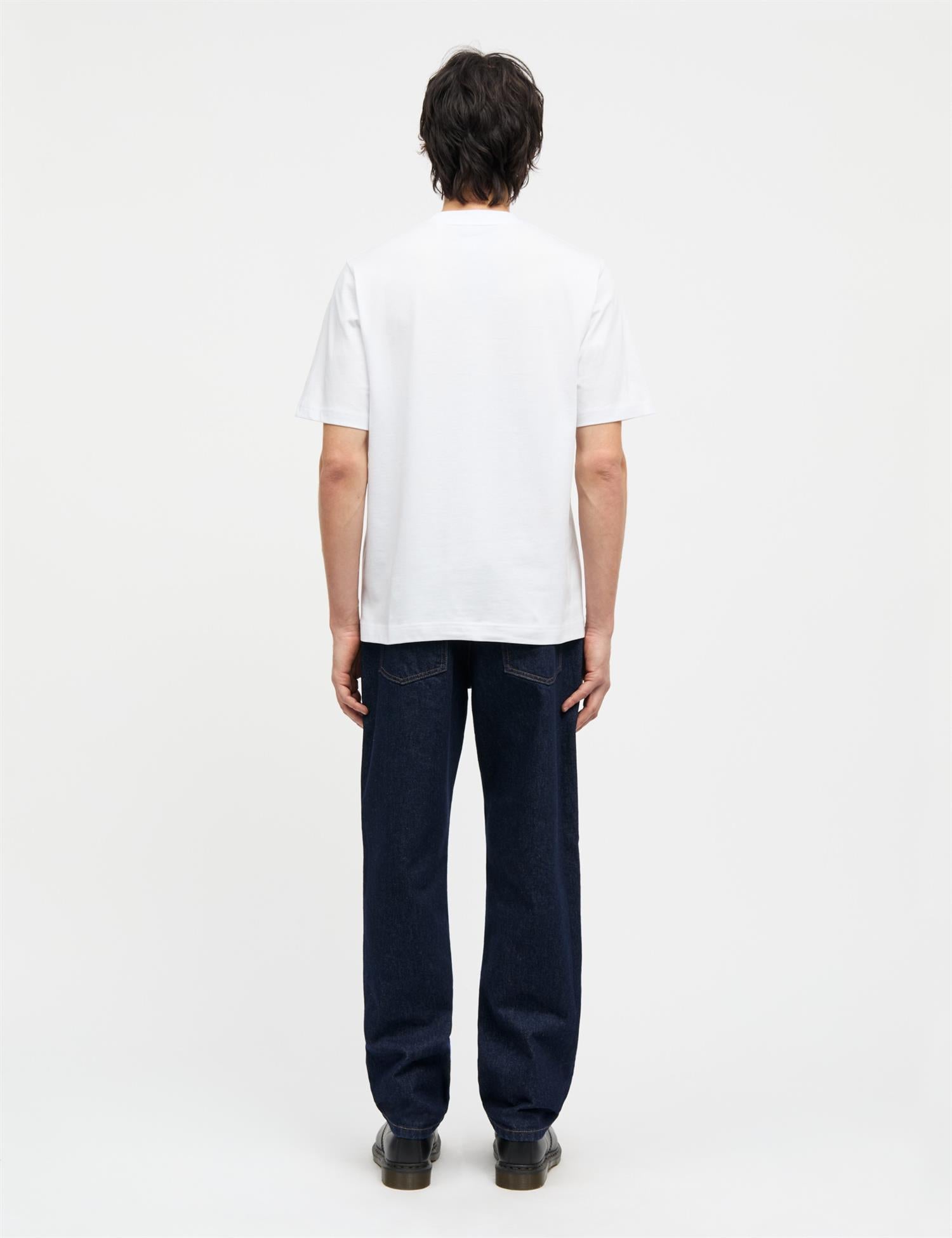 Cotton Jersey Spiral Frode tee FAV White