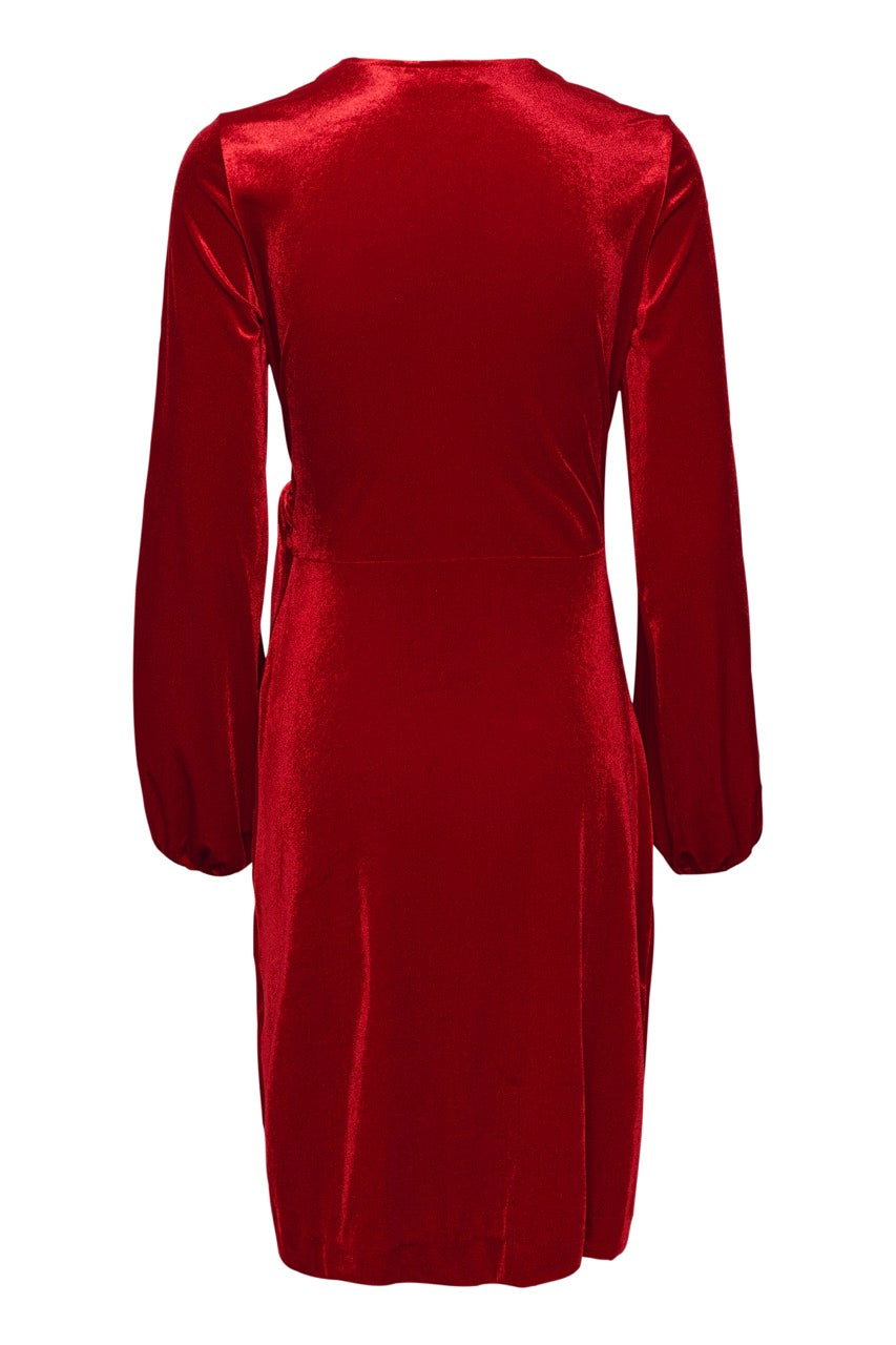 GorielIW Wrap Dress True Red