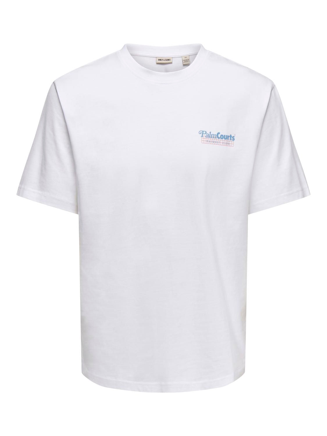Onsfred Nadal Life Rlx Ss Tee Bright White Championship Viewpoint