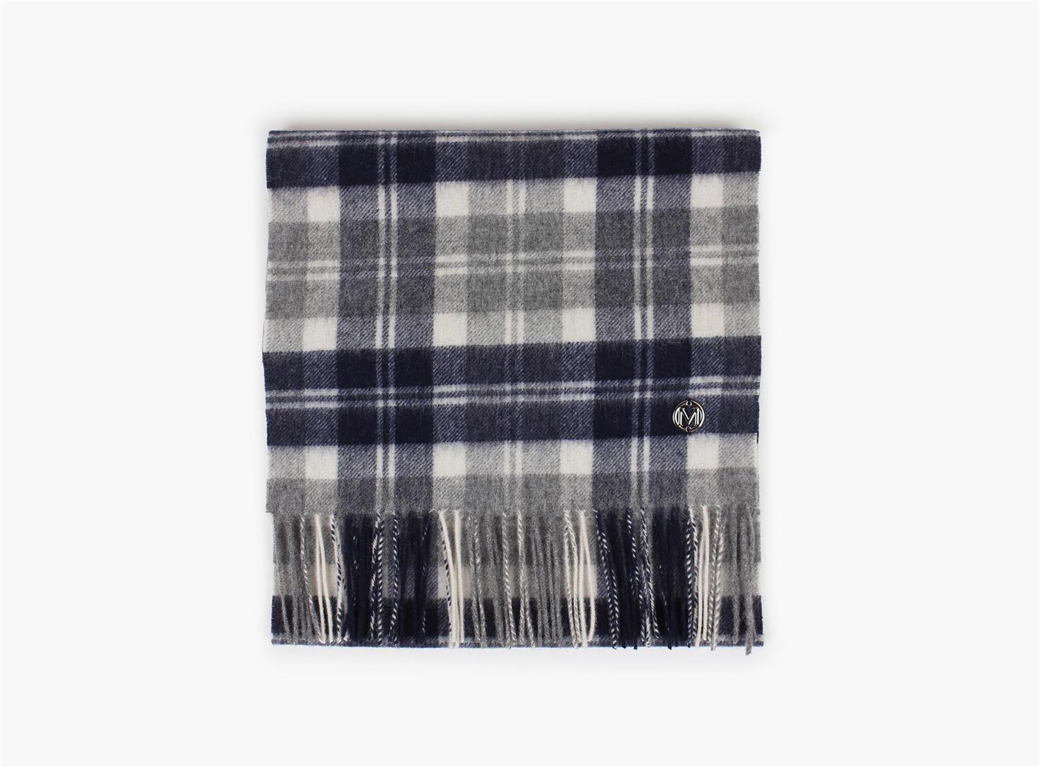 Montecristo 100% wool scarf Marineblå