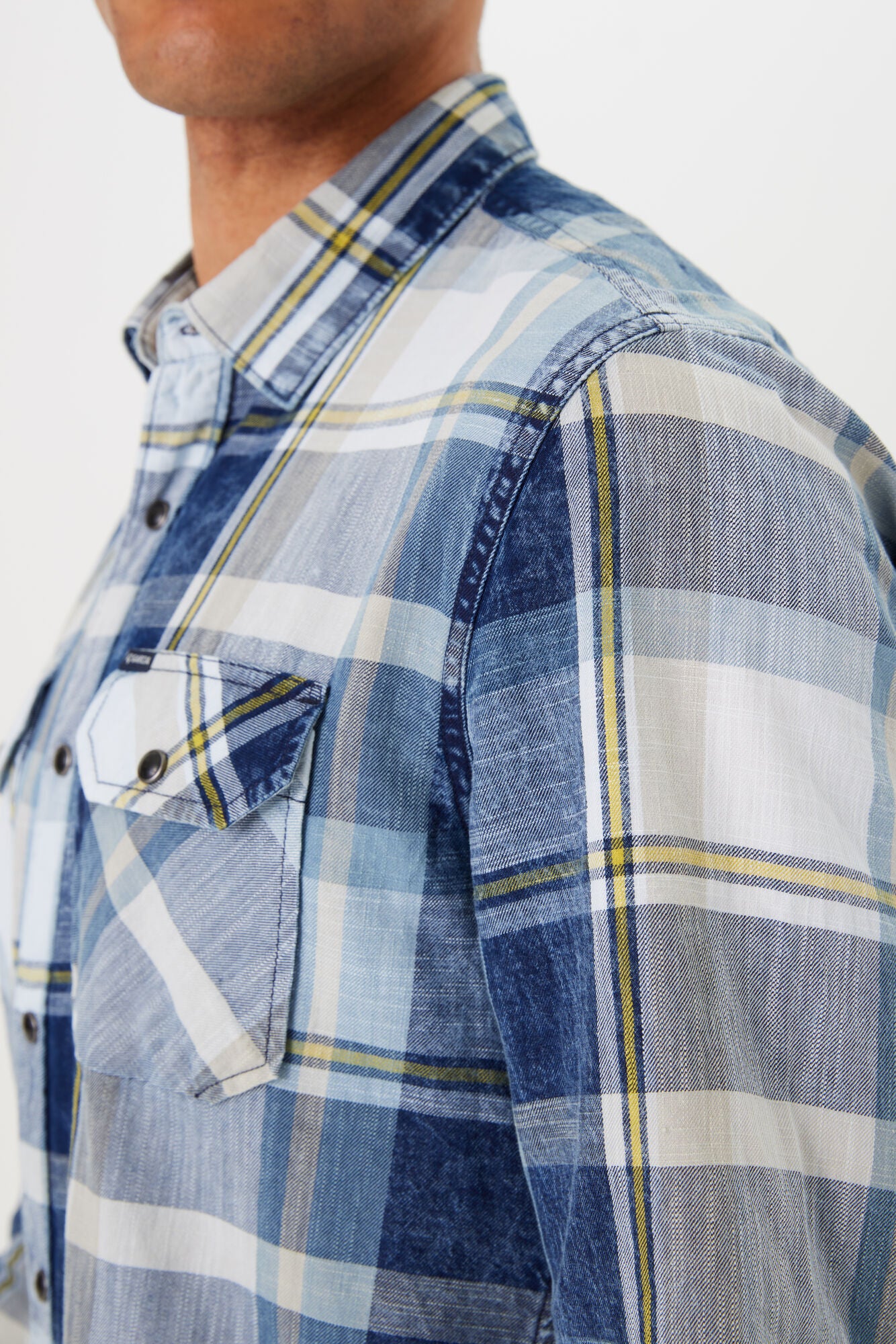 Checkered Shirt N41284 Indigo