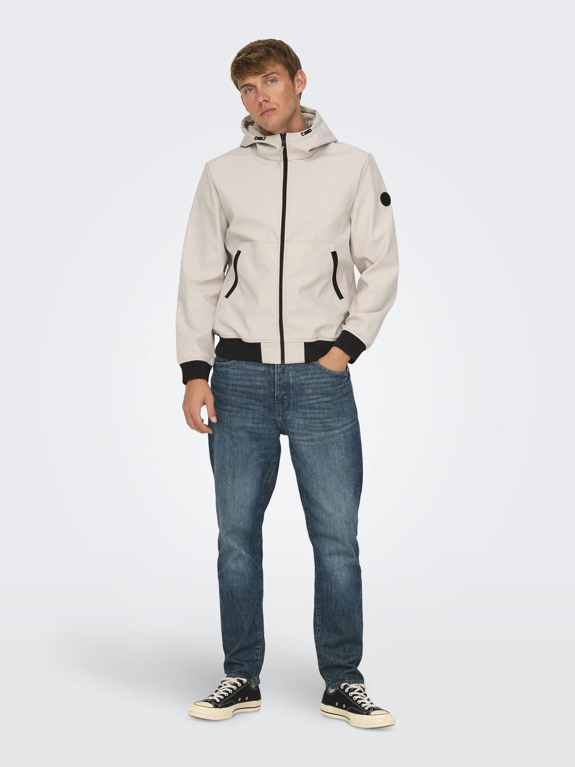 Onsbowie Softshell Bomber Noos Silver Lining