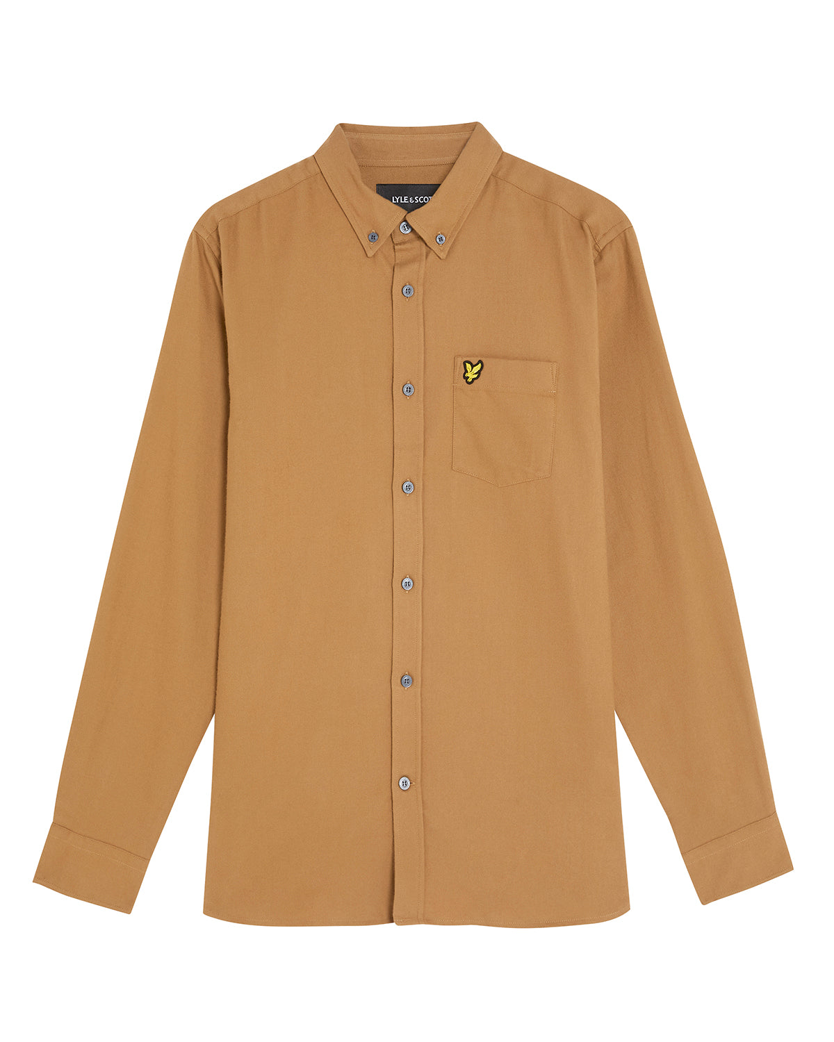 Plain Flannel shirt Tigers Eye
