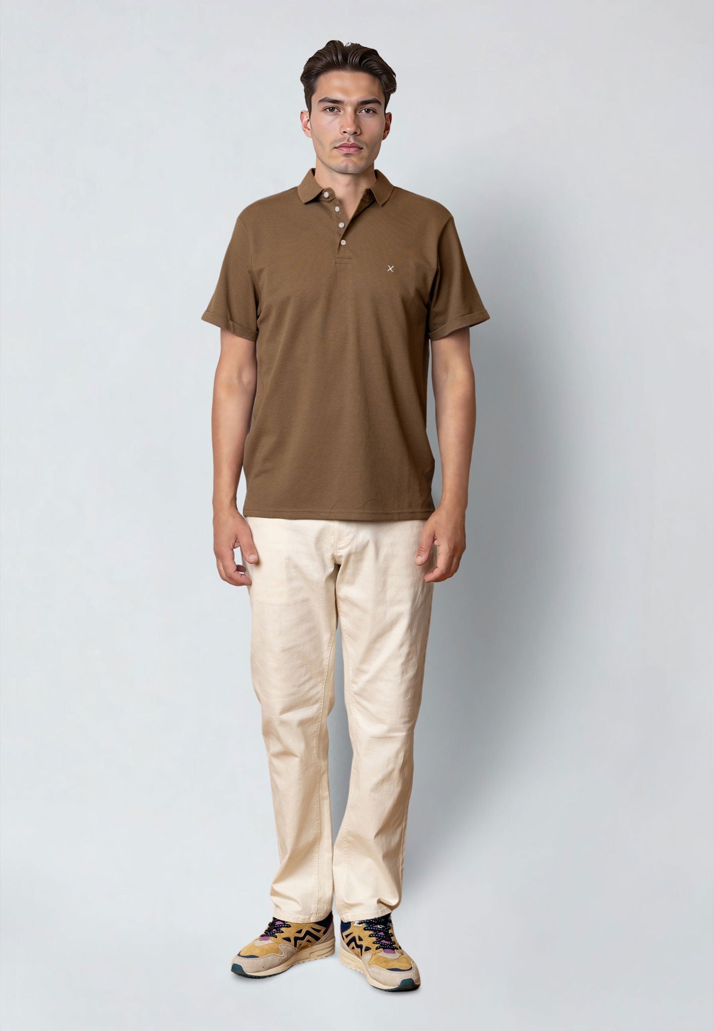 Silkeborg Stretch Polo Shitake
