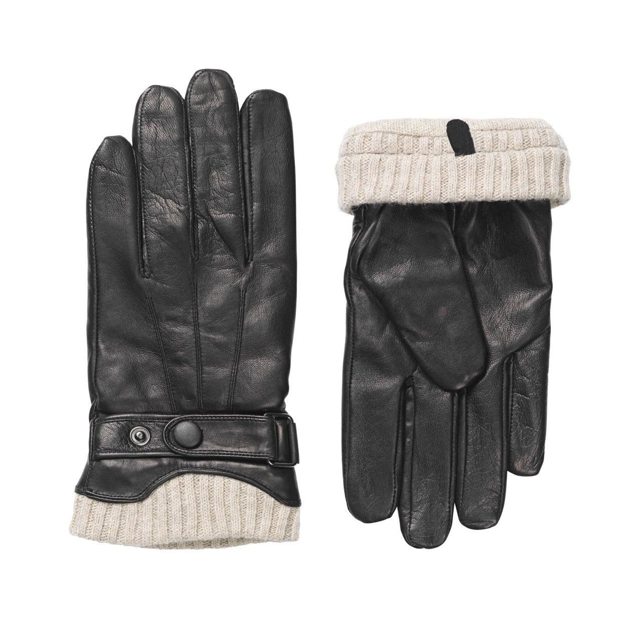 Glove Ralph Leather hanske 100 Black