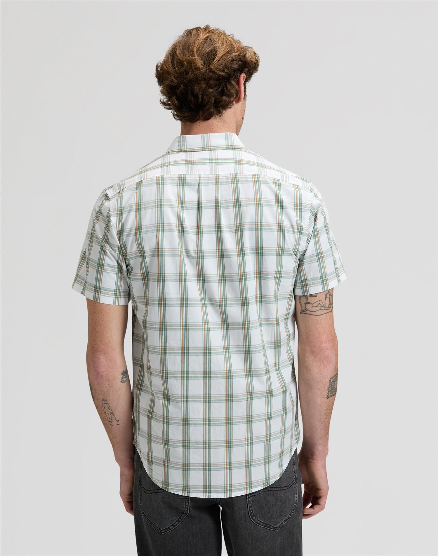 Lee button down Hvit