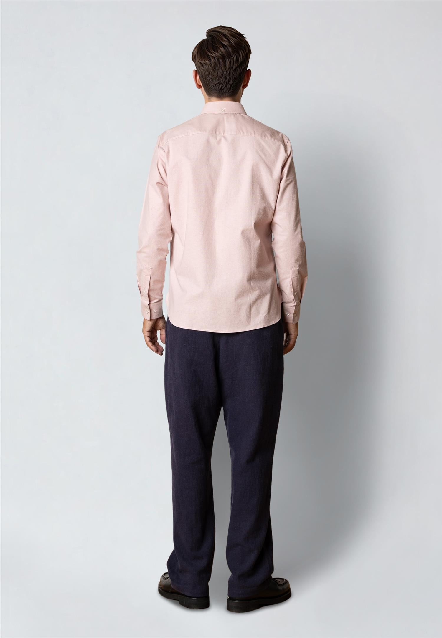 Oxford Stretch Plain L/s Violet Ice