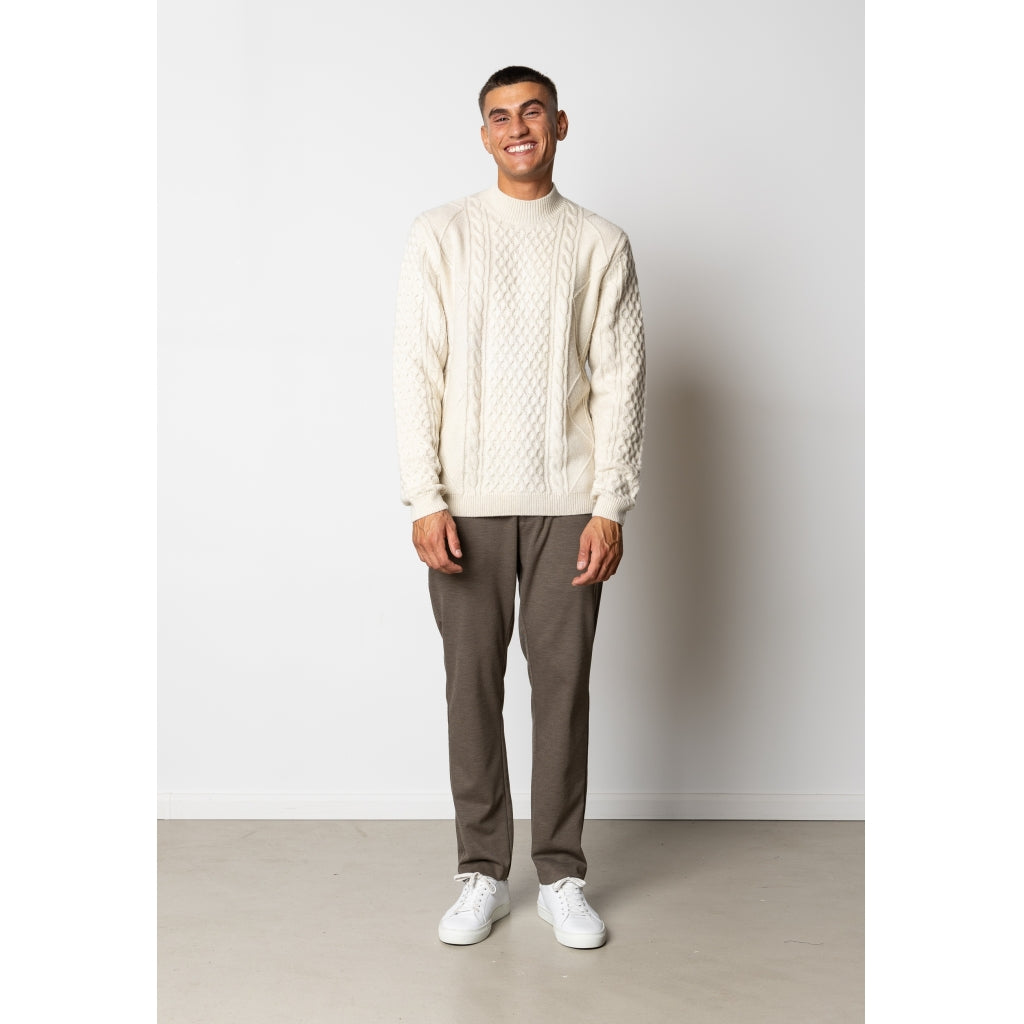 Morgan wool knit Ecru Melange