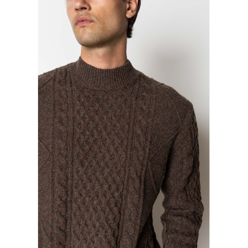 Morgan wool knit Dark Brown