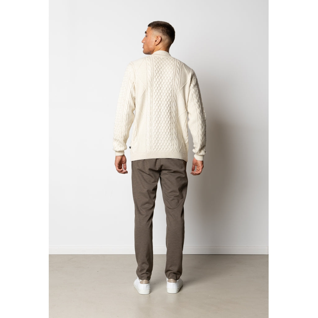 Morgan wool knit Ecru Melange