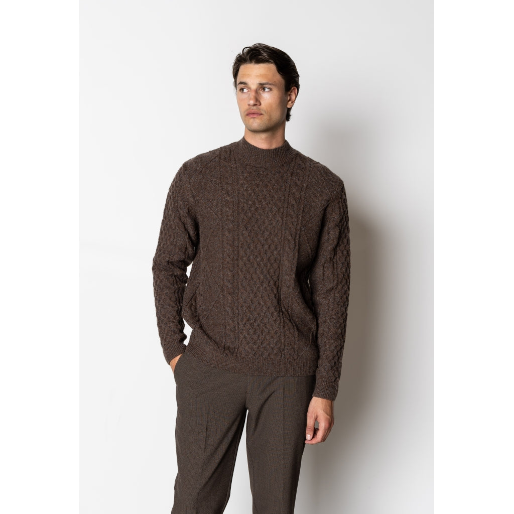 Morgan wool knit Dark Brown