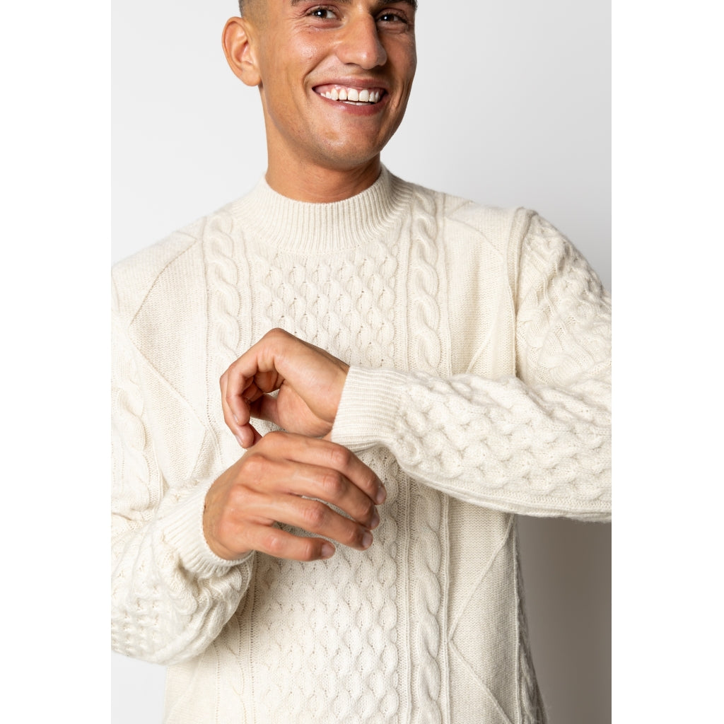 Morgan wool knit Ecru Melange