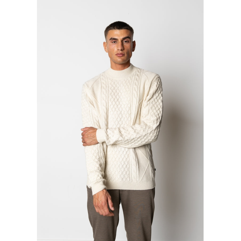 Morgan wool knit Ecru Melange