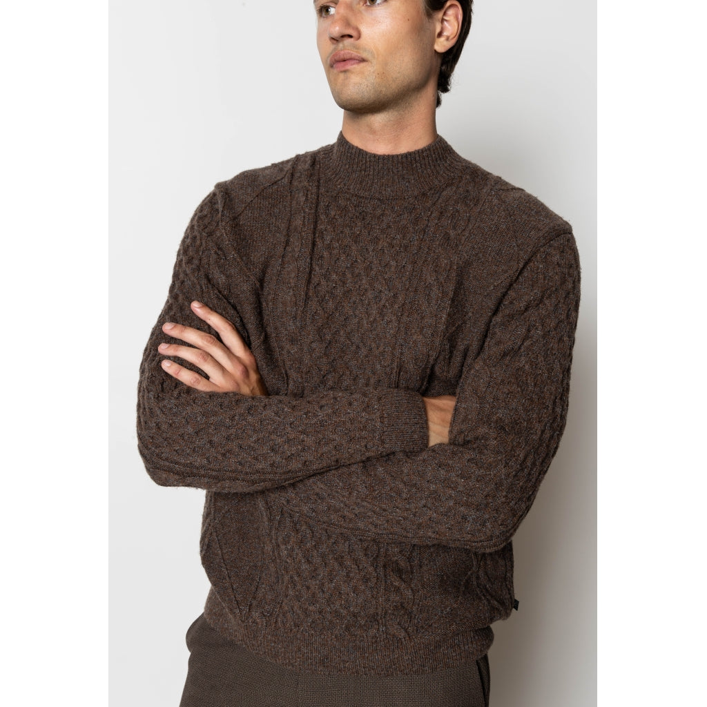 Morgan wool knit Dark Brown