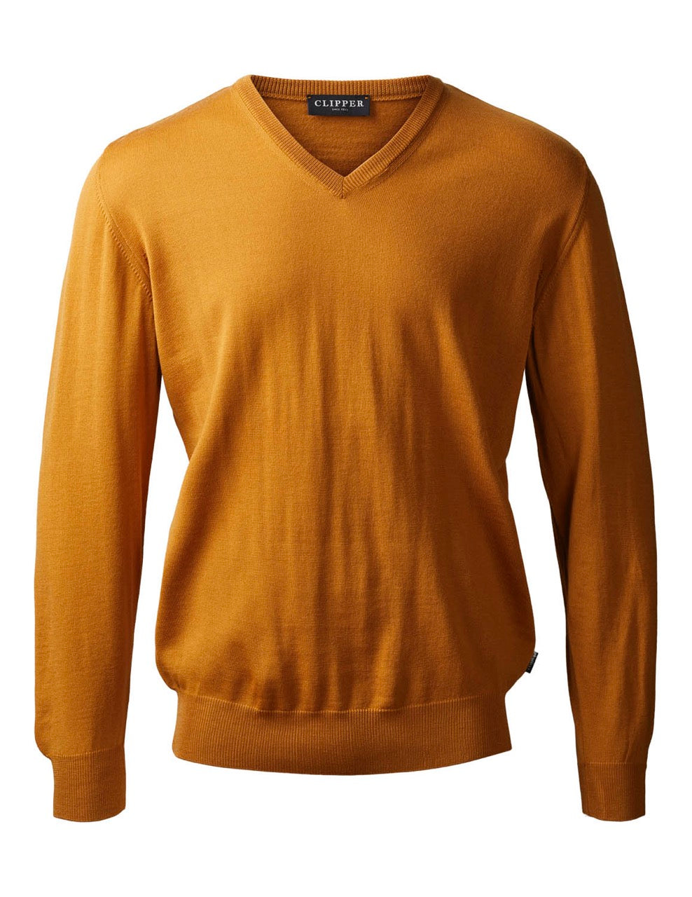 Milan Pullover V Neck Reg.fit Ocher