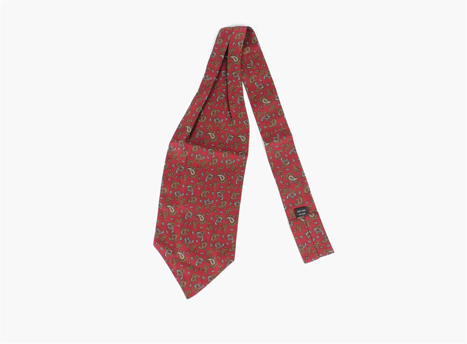 Montecristo Printed 100% silk Burgund Ascot Burgunder