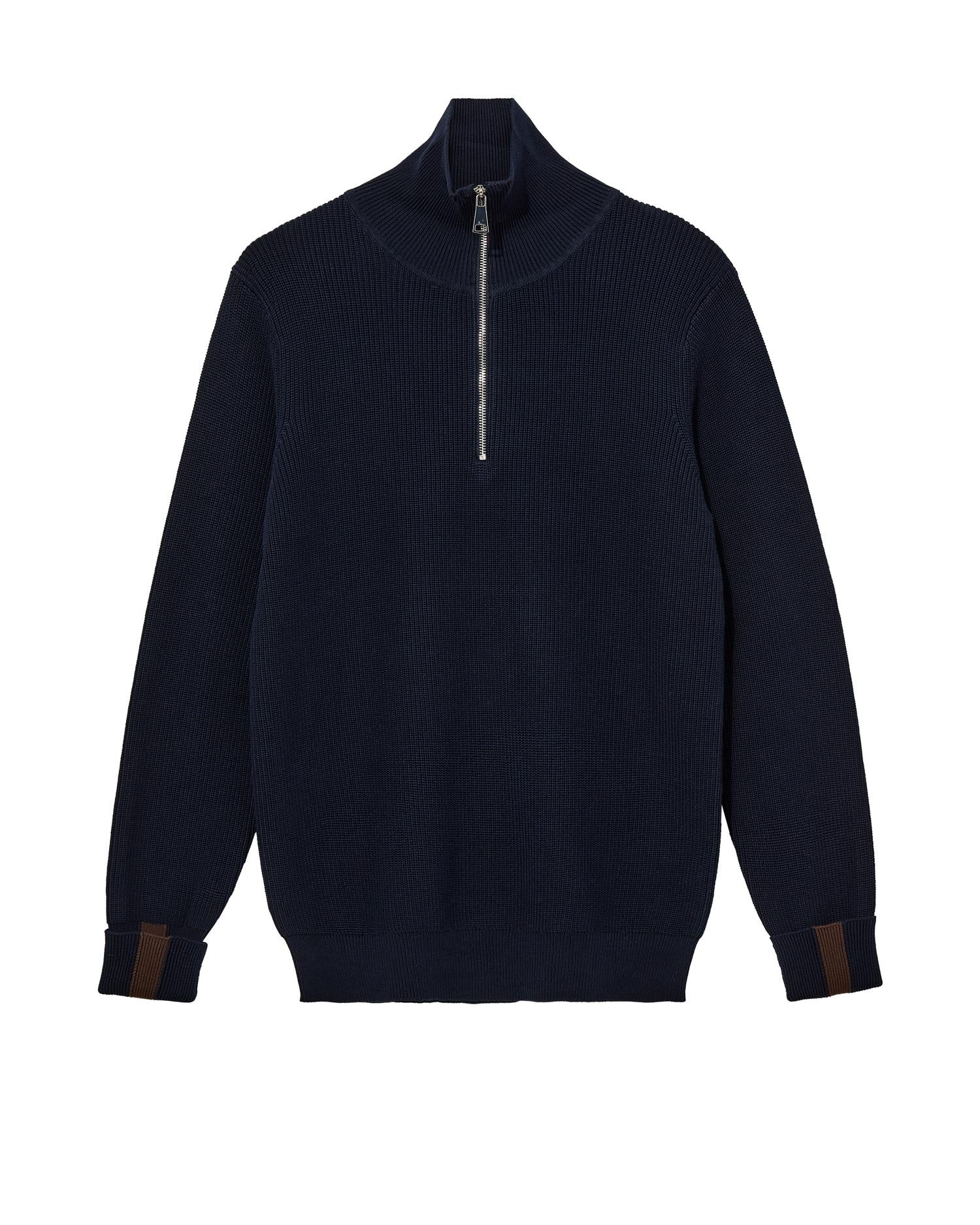MMGPorter Quarter-zip knit Navy