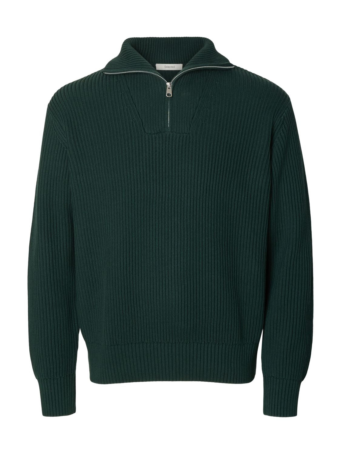 Slmdry Ls Knit Half Zip Noos Pine Grove