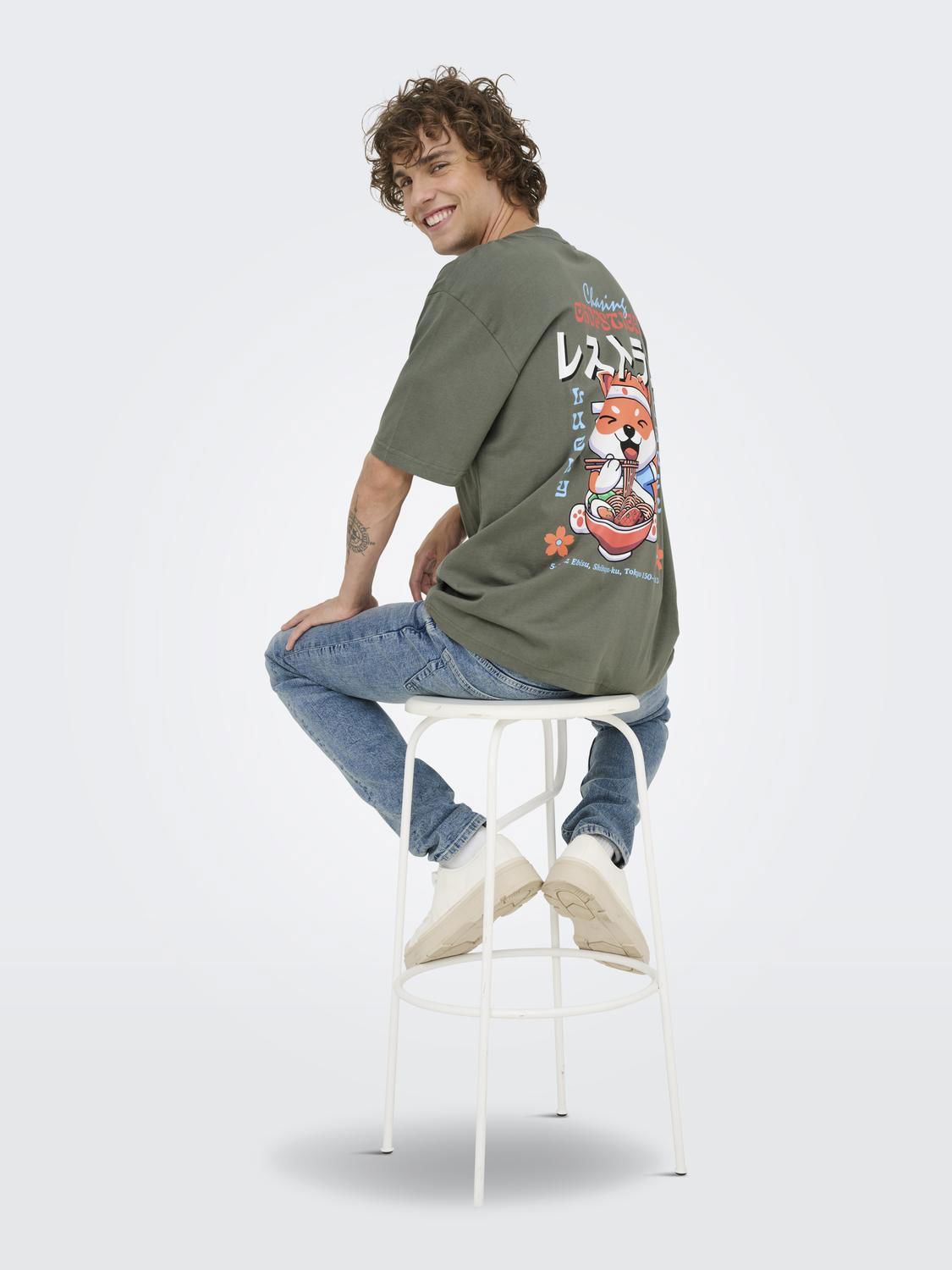 Onsfrank Rlx Ss Tee Noos Castor Gray Chopsticks