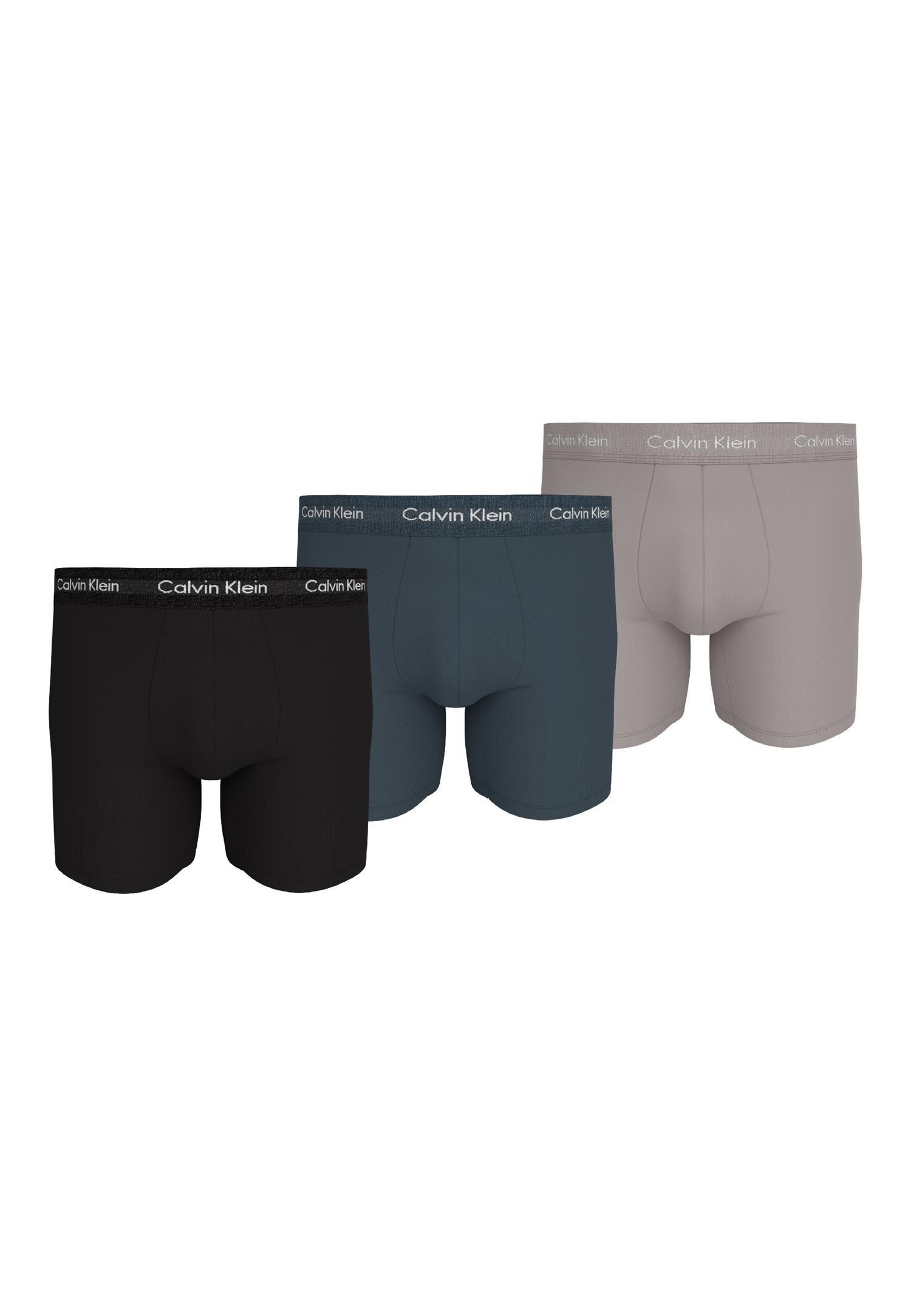 BOXER BRIEF 3PK Black, Hemisphere Blue, Ash