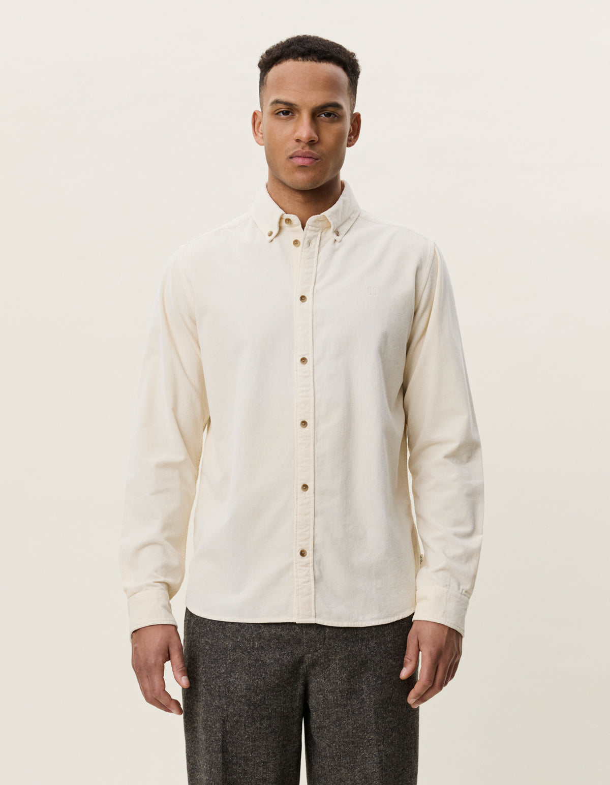 Pinwale Corduroy Shirt Ivory