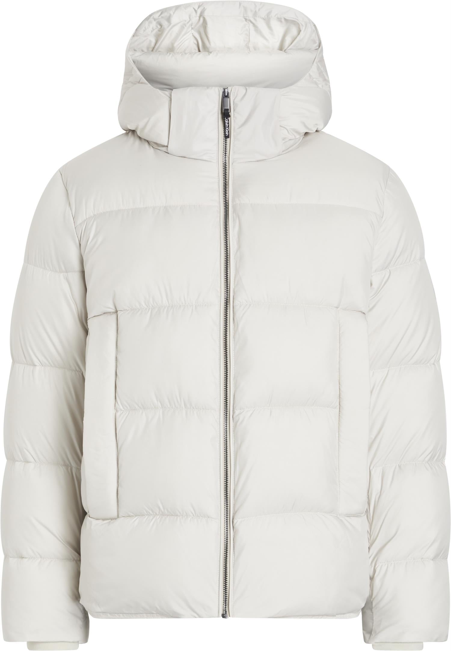 HOODED QUILT PUFFER MW Stony Beige