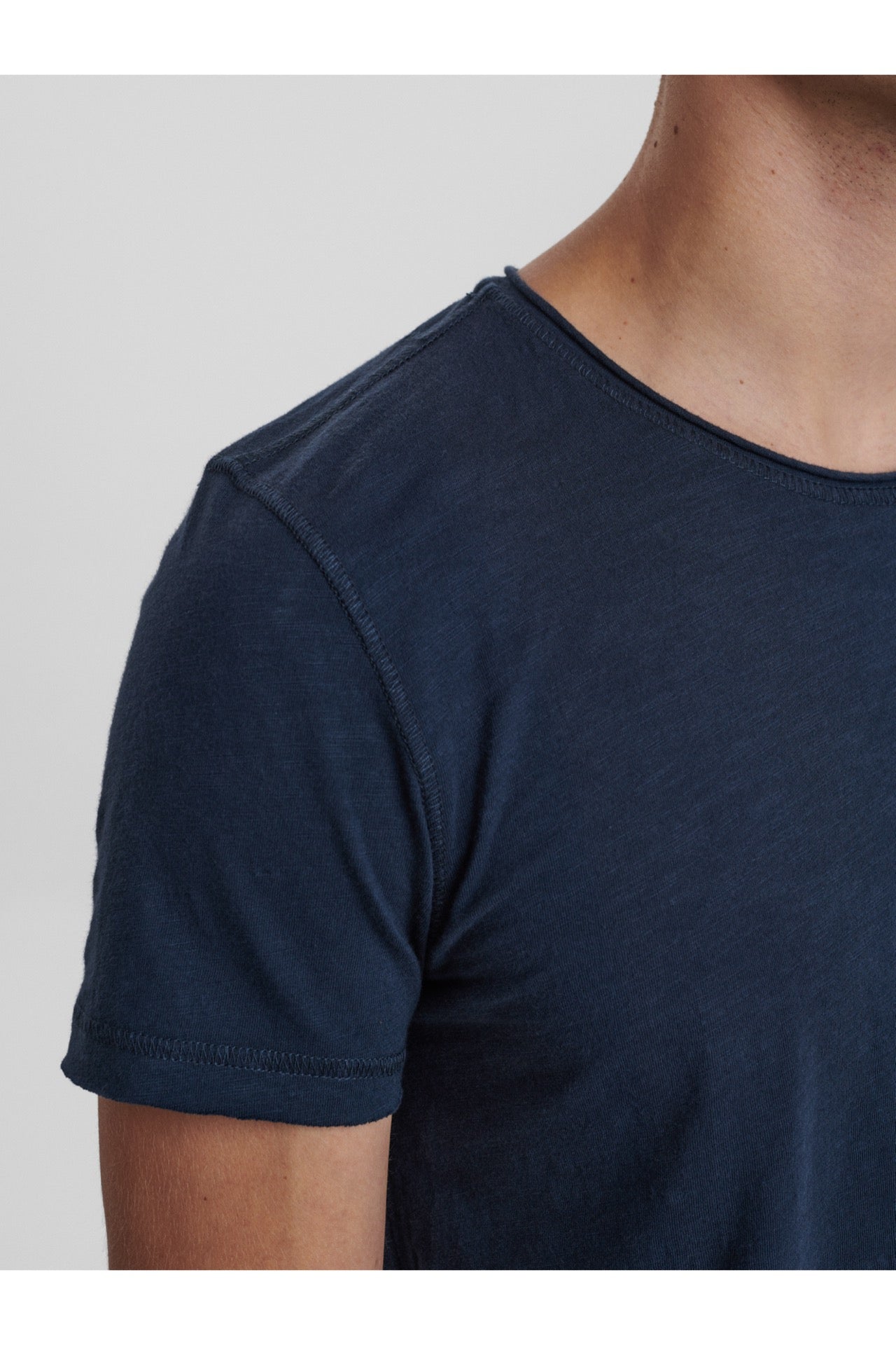 Konrad Slub Tee Navy