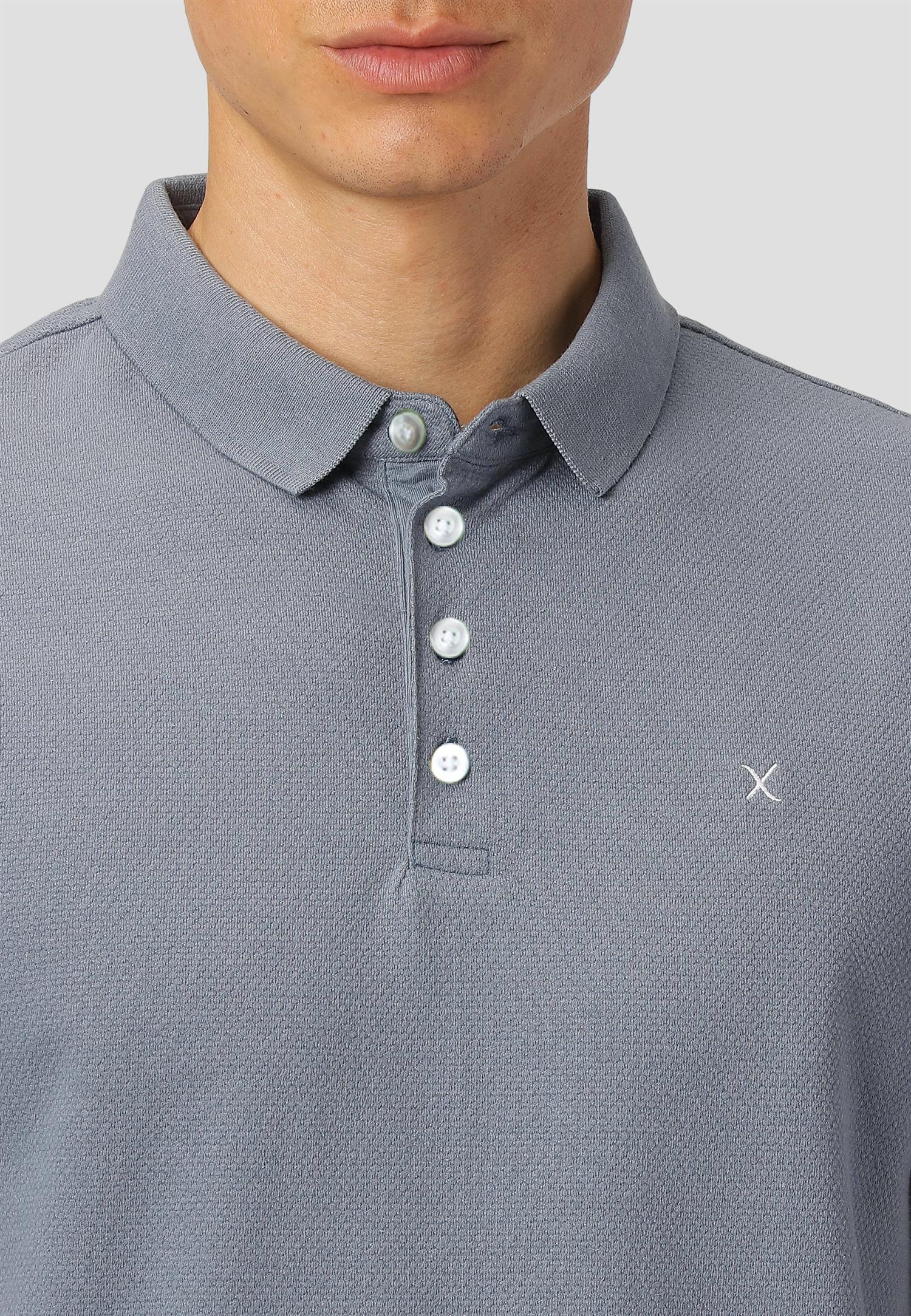 Silkeborg Stretch polo Dusty Blue