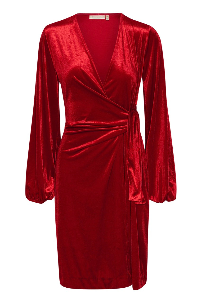 GorielIW Wrap Dress True Red