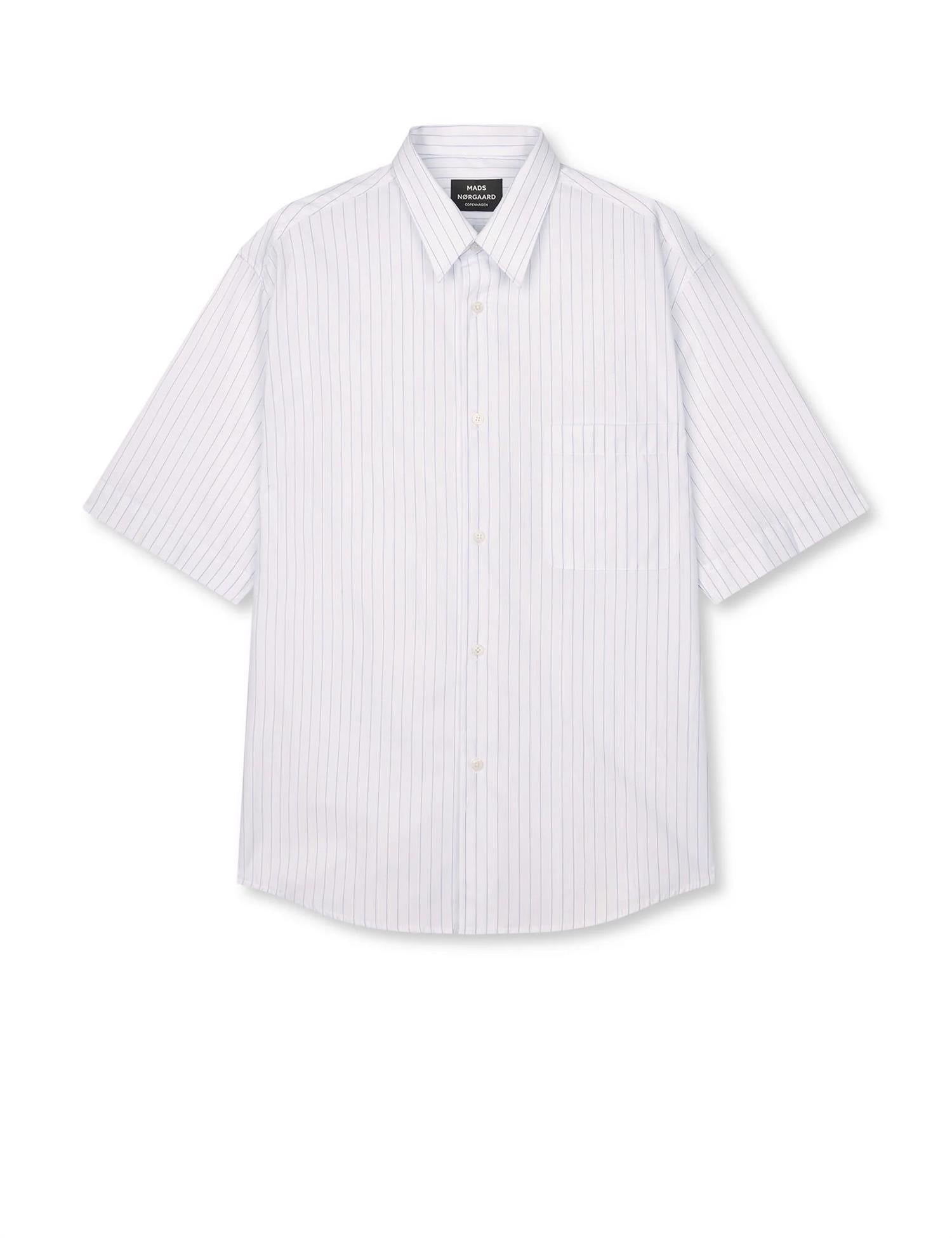 Cotton Soft Oscar shirt White Blue