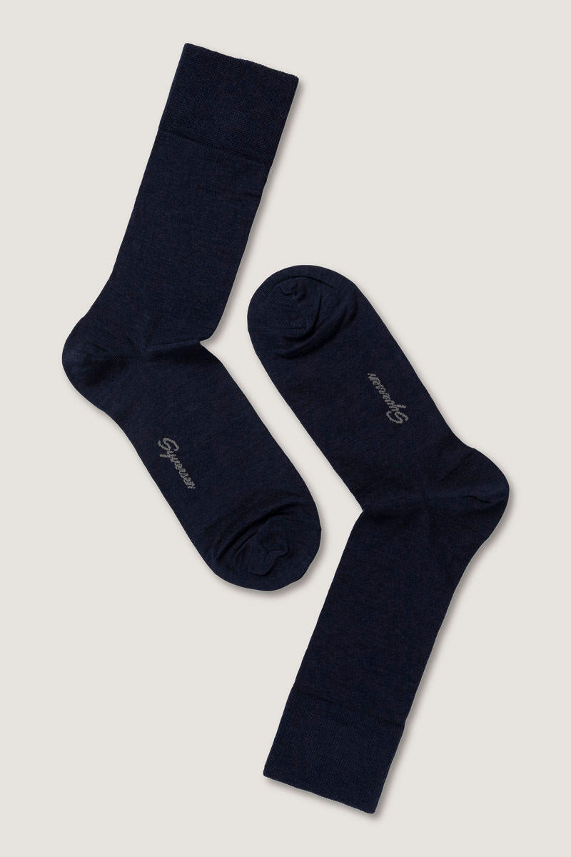 Fine Wool Crew Sock Navy